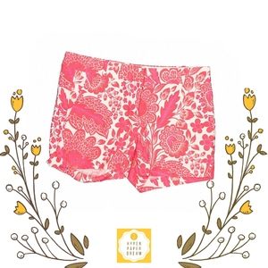 J Crew Floral Print Chino-Khaki Shorts